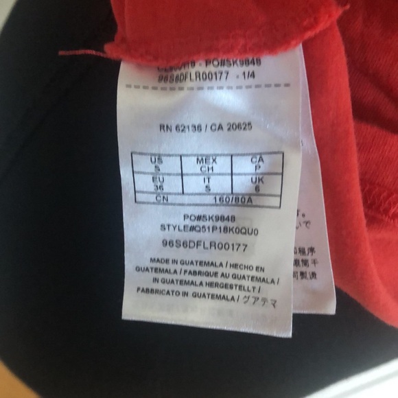 Ladies Orange Guess T-Shirt - Size Small - Picture 4 of 5